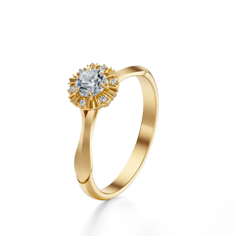 Pierścionek zaręczynowy z diamentami AJPZ_082